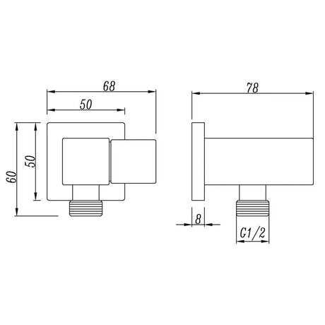 Black Shower Rail Aquaperla