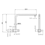 10" Chrome Shower Station Aquaperla