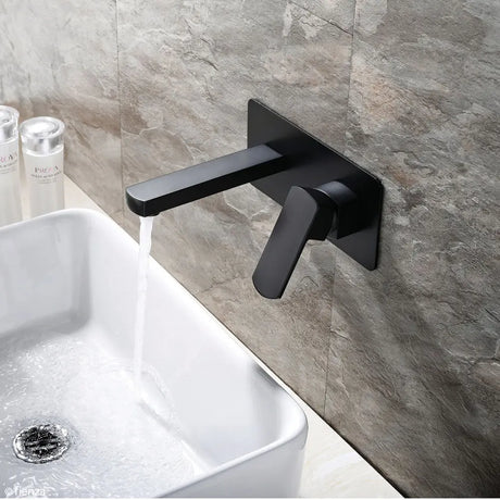 Koko Basin/Bath Wall Mixer Set, Matte Black fienza
