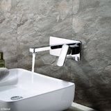 Koko Basin/Bath Wall Mixer Set, Chrome fienza