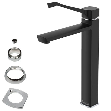 Koko Care Tall Basin Mixer, Matte Black fienza