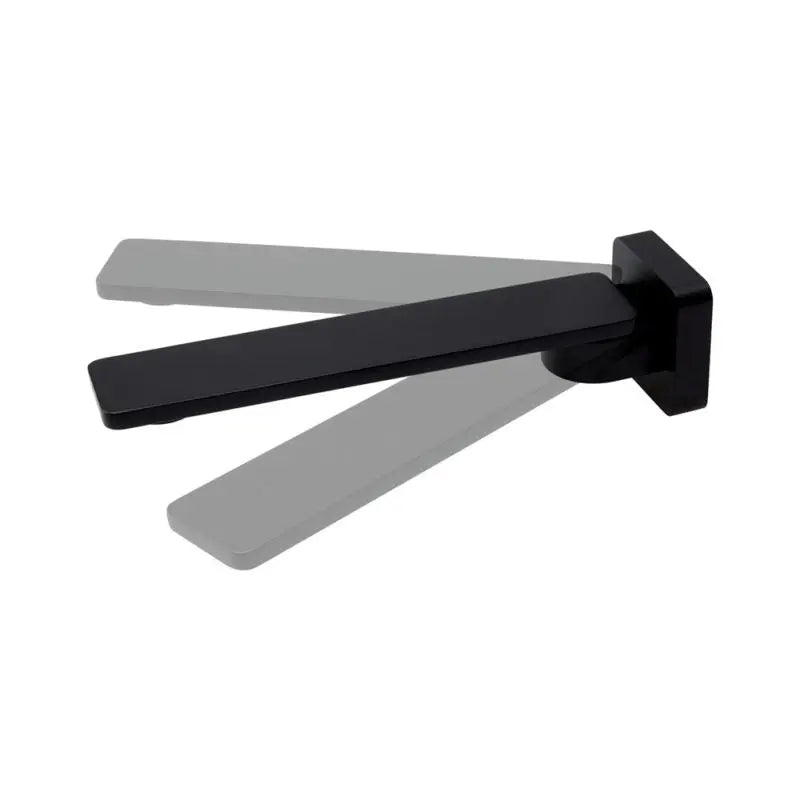 Koko Slim Swivel Bath Outlet, Matte Black fienza