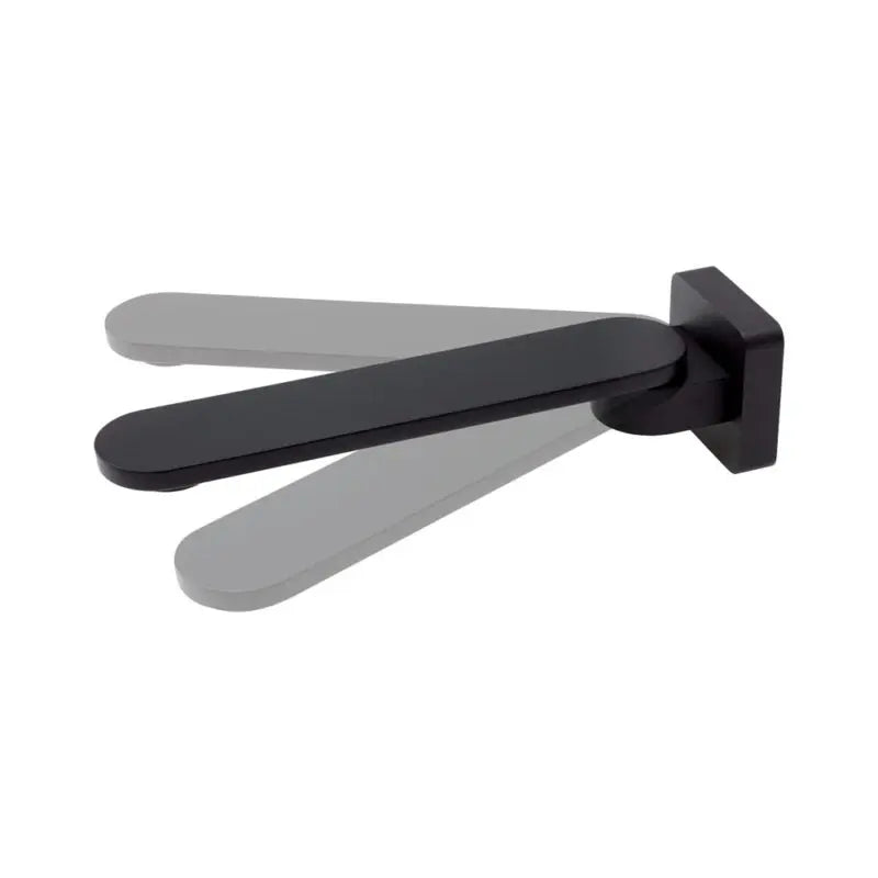 Empire Slim Swivel Bath Outlet, Matte Black fienza