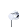 Kaya Wall Mixer, Small Round Plate, Chrome fienza