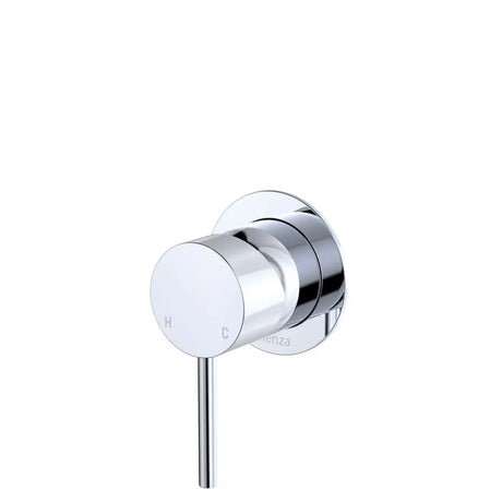 Kaya Wall Mixer, Small Round Plate, Chrome fienza