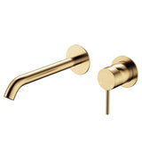 Kaya Basin/Bath Wall Mixer Set, Round Plates, 200mm Outlet, Urban Brass fienza