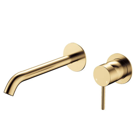 Kaya Basin/Bath Wall Mixer Set, Round Plates, 200mm Outlet, Urban Brass fienza