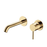 Kaya Basin/Bath Wall Mixer Set, Round Plates, 160mm Outlet, Urban Brass fienza