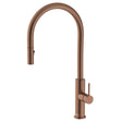 Kaya Pull-Out Sink Mixer, Brushed Copper fienza
