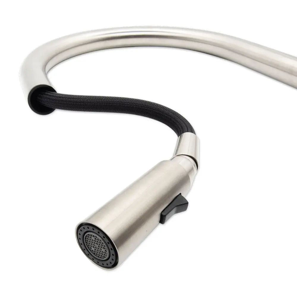 Kaya Pull-Out Sink Mixer, Brushed Copper fienza