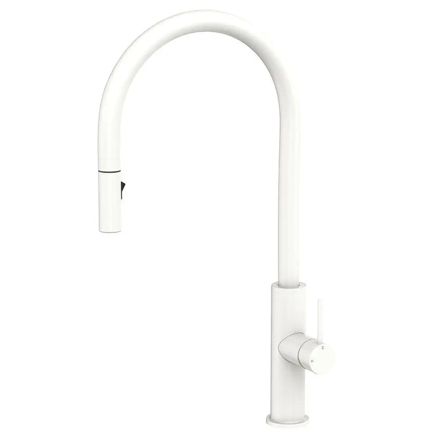 Kaya Pull-Out Sink Mixer, Matte White fienza