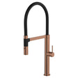 Kaya Pull Down Sink Mixer, Brushed Copper fienza
