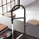 Kaya Pull Down Sink Mixer, Gun Metal fienza
