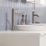 Kaya Medium Basin Mixer, Brushed Nickel fienza