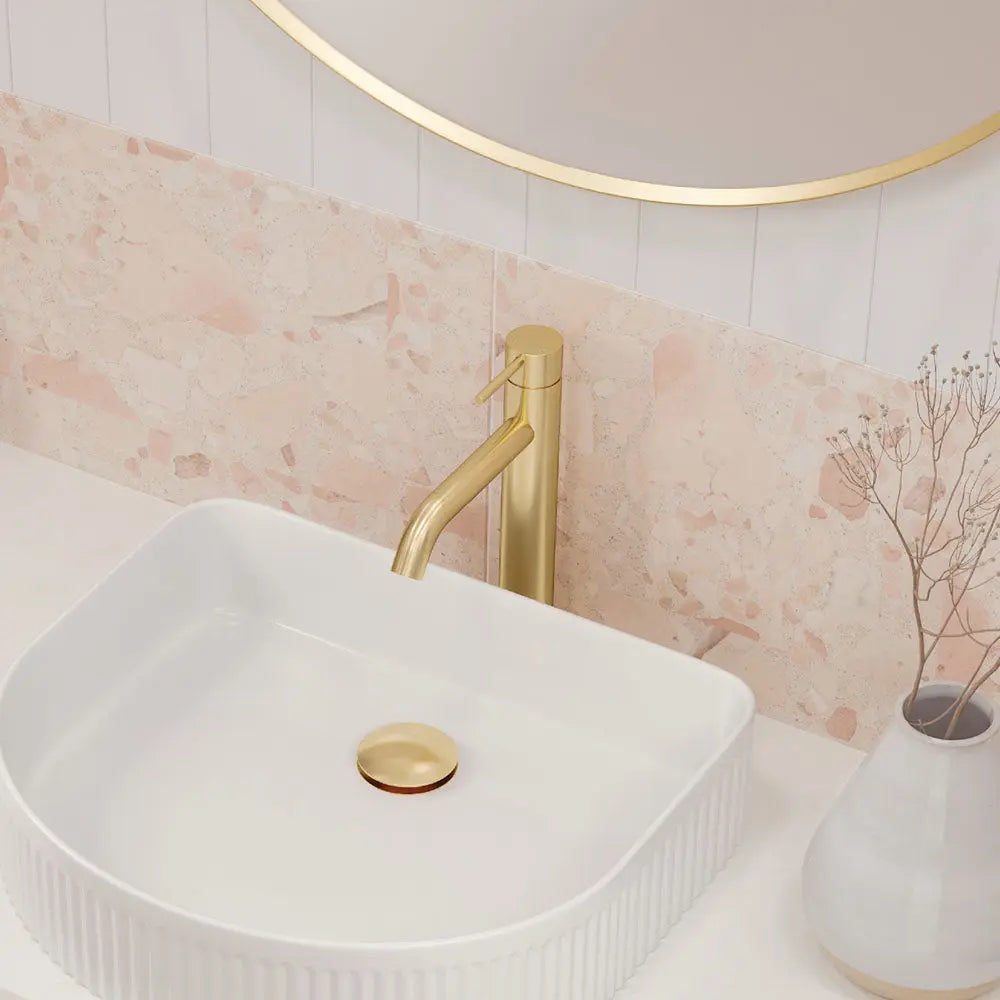 Kaya Medium Basin Mixer, Urban Brass fienza