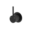 Kaya Up Wall Mixer, Small Round Plate, Matte Black fienza