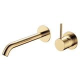 Kaya Up Basin/Bath Wall Mixer Set, Round Plates, 200mm Outlet, Urban Brass fienza