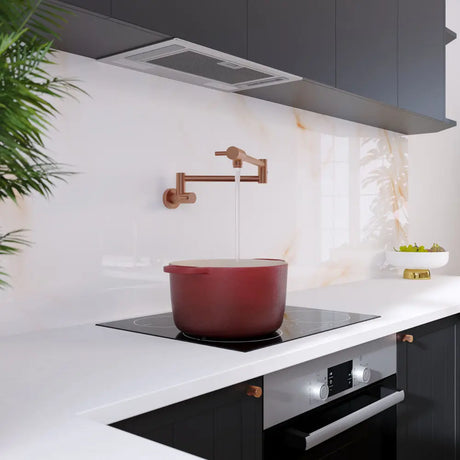 Kaya Pot Filler, Brushed Copper fienza
