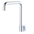 Kaya Squareline Wall Swivel Outlet Set, Chrome fienza