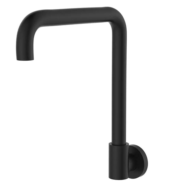 Kaya Squareline Wall Swivel Outlet Set, Matte Black fienza