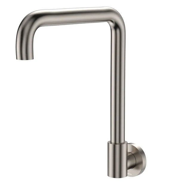 Kaya Squareline Wall Swivel Outlet Set, Brushed Nickel fienza