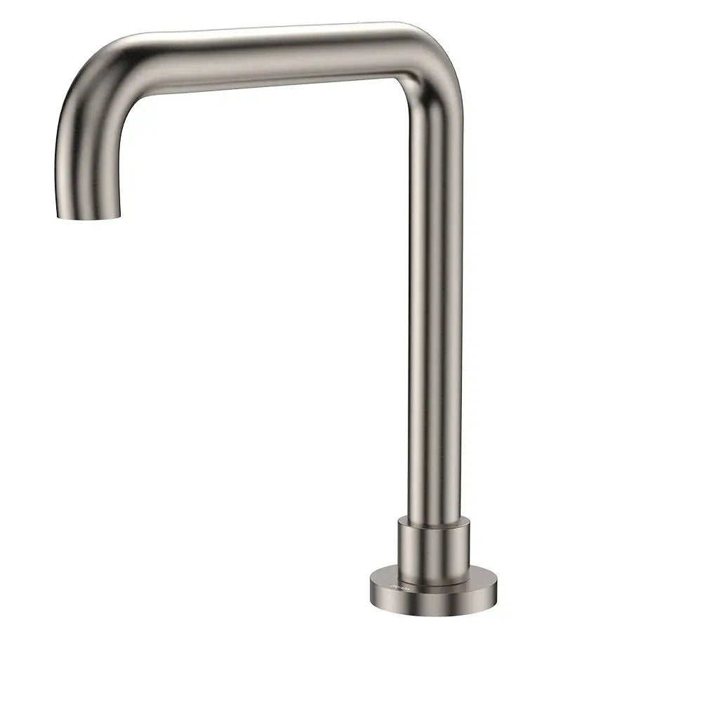 Kaya Squareline Hob Outlet, Brushed Nickel fienza