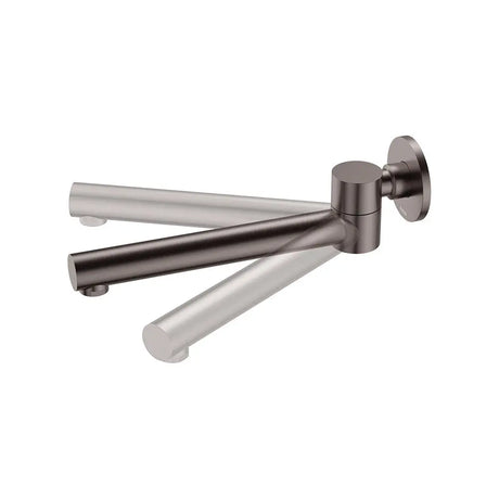 Kaya Swivel Basin/Bath Outlet, Gun Metal fienza
