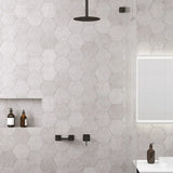 Sansa Wall Mixer, Square Plate, Matte Black fienza