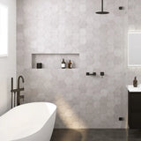 Sansa Wall Mixer, Square Plate, Matte Black fienza