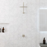 Sansa Wall Mixer, Square Plate, Brushed Nickel fienza