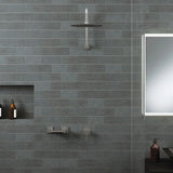 Sansa Wall Mixer, Square Plate, Gun Metal fienza