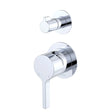 Sansa Wall Diverter Mixer, Small Round Plates, Chrome fienza