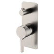 Sansa Wall Diverter Mixer, Rectangular Plate, Brushed Nickel fienza