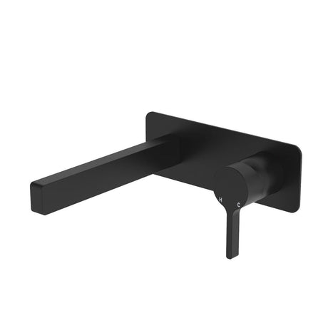 Sansa Wall Bath Mixer Set, Matte Black fienza
