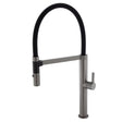 Sansa Pull Down Sink Mixer, Gun Metal fienza