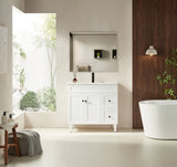 Harrington Freestanding PVC Vanity 900mm (Matte White) Poseidon