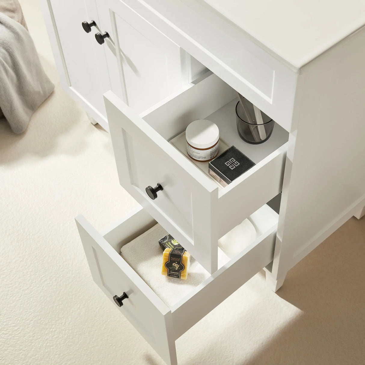Harrington Freestanding PVC Vanity 900mm (Matte White) Poseidon