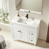 Harrington Freestanding PVC Vanity 900mm (Matte White) Poseidon