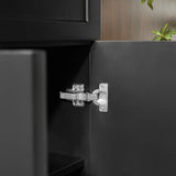 Harrington Floor PVC Cabinet Vanity 600mm (Matte Black) Poseidon