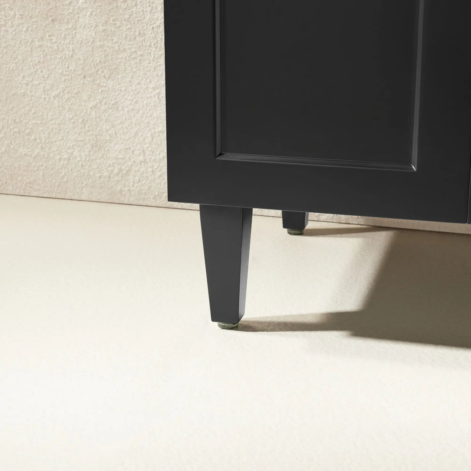 Harrington Floor PVC Cabinet Vanity 600mm (Matte Black) Poseidon