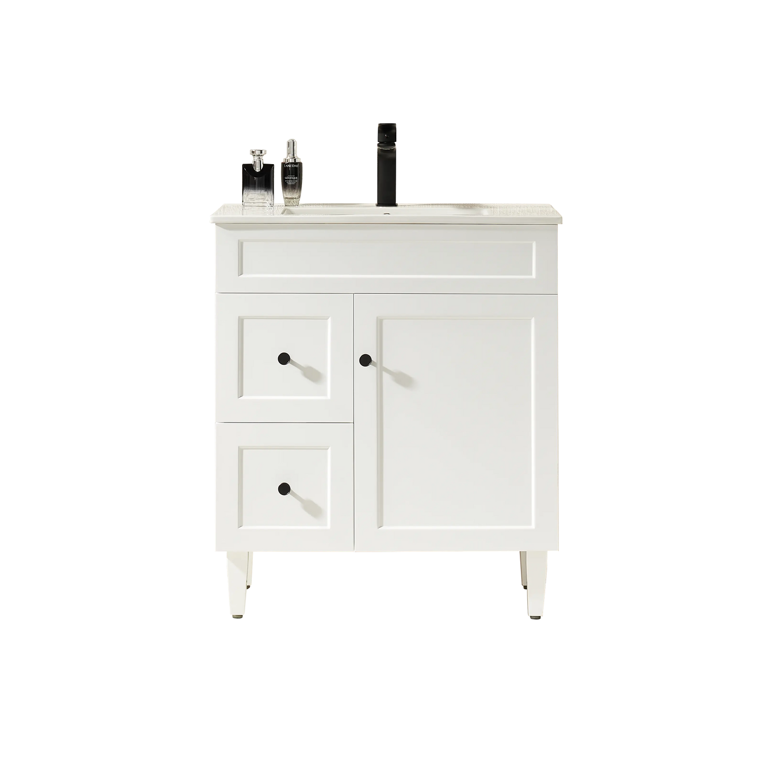 Harrington Floor PVC Cabinet Vanity 750mm (Matte White) Poseidon