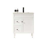 Harrington Floor PVC Cabinet Vanity 750mm (Matte White) Poseidon