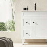Harrington Floor PVC Cabinet Vanity 750mm (Matte White) Poseidon