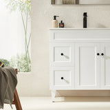 Harrington Freestanding PVC Vanity 900mm (Matte White) Poseidon