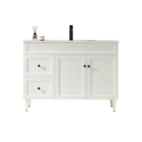 Harrington Floor PVC Cabinet Vanity 1200mm (Matte White) (Single Bowl) Poseidon