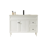 Harrington Floor PVC Cabinet Vanity 1200mm (Matte White) (Single Bowl) Poseidon