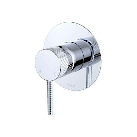 Axle Wall Mixer, Large Round Plate, Chrome fienza