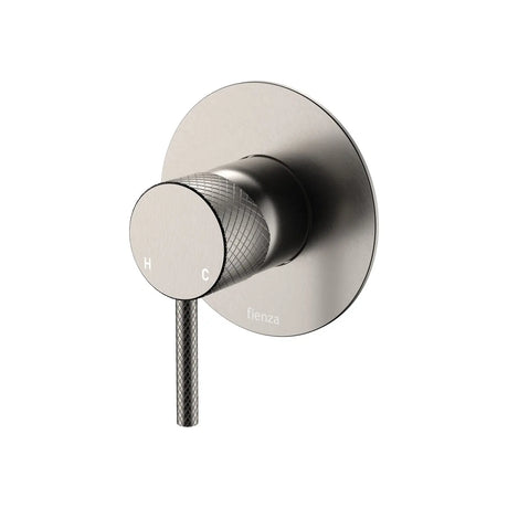 Axle Wall Mixer, Large Round Plate, Brushed Nickel fienza