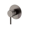 Axle Wall Mixer, Large Round Plate, Gun Metal fienza