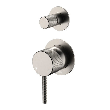 Axle Wall Diverter Mixer, Small Round Plates, Brushed Nickel fienza